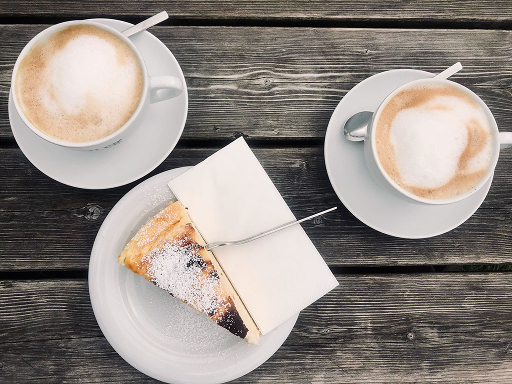 Notfalls hilft ein Stück Käsekuchen